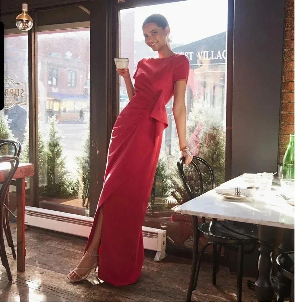 Kay Unger Franca Column Gown Size 4 Nwt